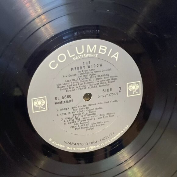 The Merry Widow (Vinyl, 1962) Columbia Masterworks OL 58801 VG+ LP Record Album - Picture 11 of 11